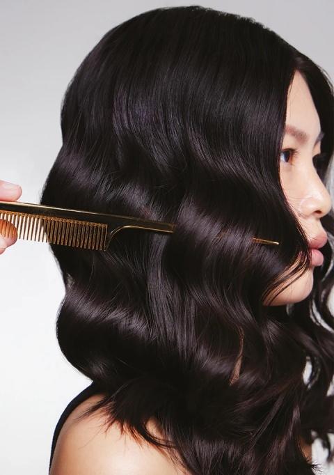 Balmain Grzebień ze szpikulcem złoty