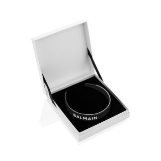 Czarna opaska z octanu celulozy Balmain