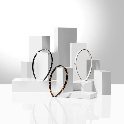 Opaska do włosów czarno/biała - Mała